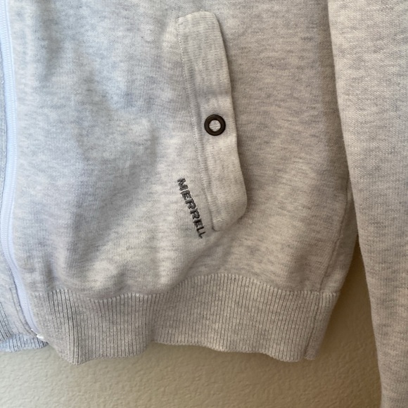Merrell zip up sweater women’s medium grey VGUC - Picture 2 of 6